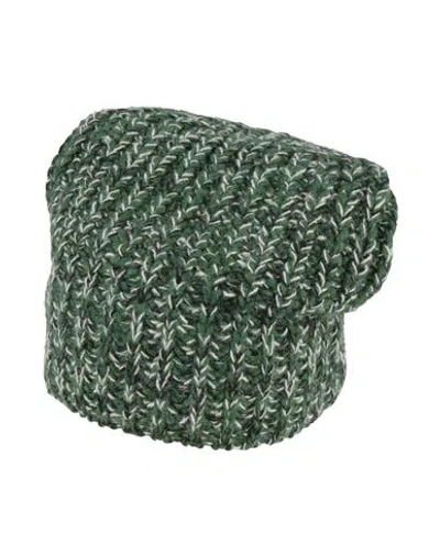 Zanone By Slowear Man Hat Green Size Onesize Alpaca Wool, Polyamide