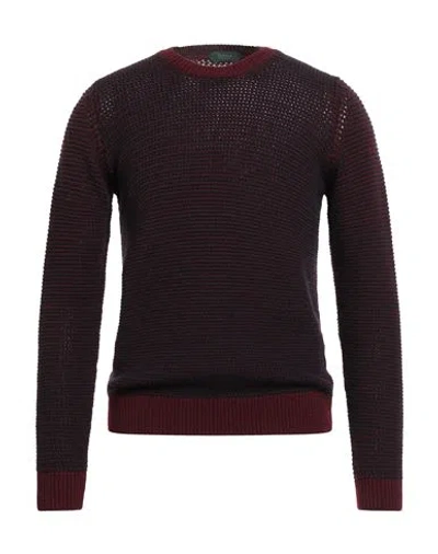Zanone By Slowear Man Sweater Burgundy Size 42 Virgin Wool