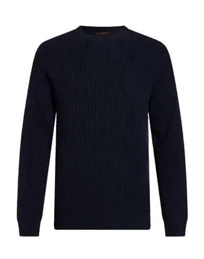 Zanone By Slowear Man Sweater Navy Size 46 Cashmere In Black