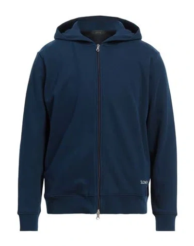 Zanone By Slowear Man Sweatshirt Blue Size Xl Cotton