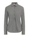 Zanone By Slowear Woman Polo Shirt Military Green Size 4 Cotton In Green
