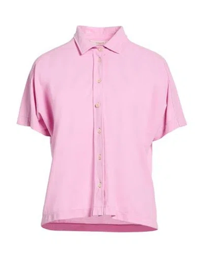 Zanone By Slowear Woman Shirt Pink Size 6 Cotton