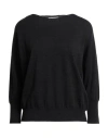 Zanone By Slowear Woman Sweater Charcoal Size 6 Virgin Wool, Polyamide In Grey