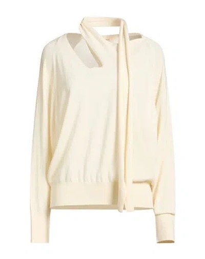 Zanone By Slowear Woman Sweater Cream Size M Virgin Wool, Polyamide In White