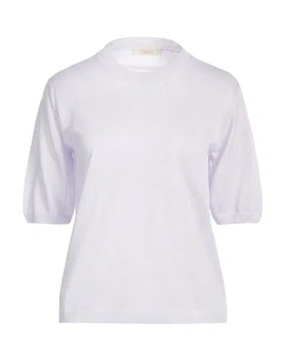 Zanone By Slowear Woman Sweater Lilac Size 4 Viscose, Polyester In Purple