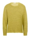 Zanone By Slowear Woman Sweater Lime Green Size 8 Linen In Green