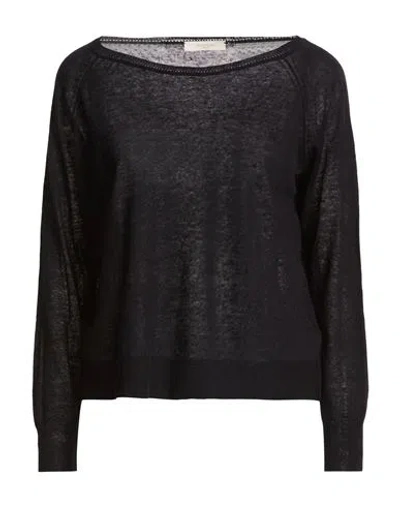 Zanone By Slowear Woman Sweater Midnight Blue Size 4 Linen, Cotton