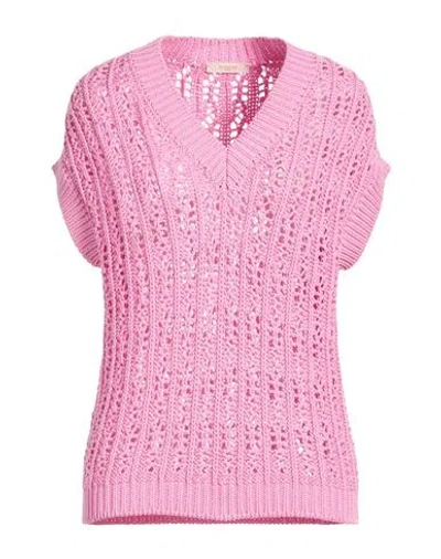 Zanone By Slowear Woman Sweater Pink Size M Cotton