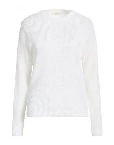 Zanone By Slowear Woman Sweater White Size 8 Linen, Cotton