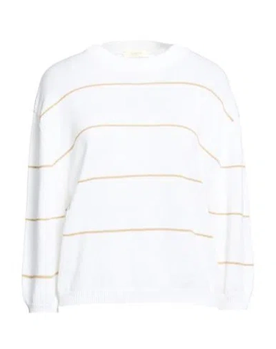 Zanone By Slowear Woman Sweater White Size L Linen, Cotton