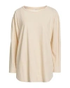 Zanone By Slowear Woman T-shirt Beige Size 12 Cotton In Beige