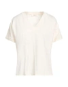 Zanone By Slowear Woman T-shirt Beige Size L Cotton, Linen