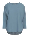 Zanone By Slowear Woman T-shirt Slate Blue Size 4 Cotton