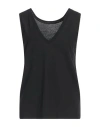 Zanone By Slowear Woman Tank Top Black Size 4 Cotton