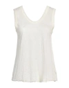 Zanone By Slowear Woman Tank Top Pastel Yellow Size 8 Linen In Yellow