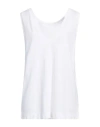 Zanone By Slowear Woman Tank Top White Size 10 Cotton In White