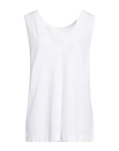 Zanone By Slowear Woman Tank Top White Size 10 Cotton