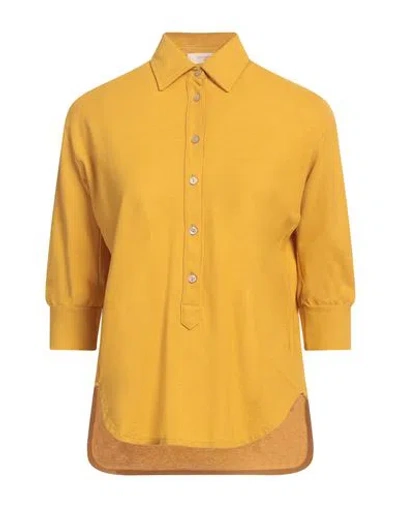 Zanone By Slowear Woman Top Marigold Size 8 Cotton In Yellow