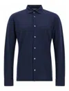 Zanone Ice Cotton Shirt In Blue