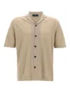 Zanone Linen Shirt In Neutral