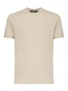 Zanone Cotton T Shirts In Beige