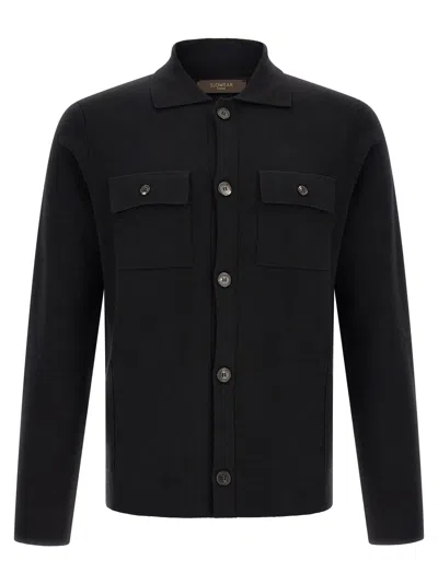 Zanone Cardigan In Black