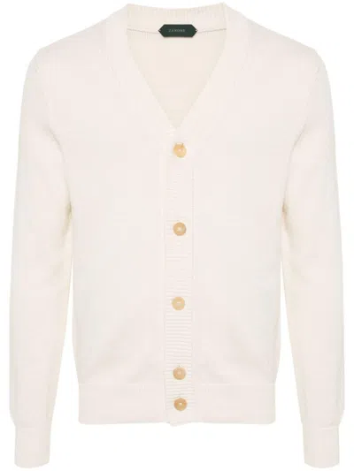 Zanone V-neck Knitwear Sweater Long Sleeves