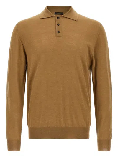 ZANONE CASHMERE-SILK BLEND POLO-NECK SWEATER