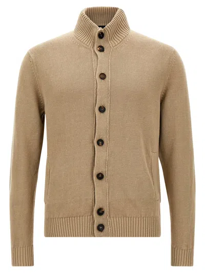 Zanone 'chioto' Cardigan In Brown