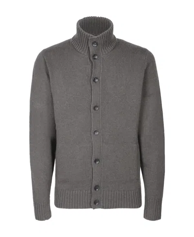 Zanone Chioto Cashmere Cardigan In Gray