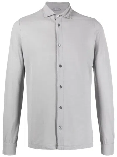Zanone Classic Button-up Shirt In Grau