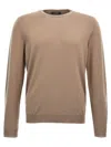 Zanone Wool Sweater In Brown
