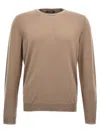 Zanone Wool Sweater In Brown