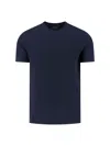 Zanone Crew Neck Short Sleeve Basic T-shirt In Blue