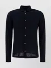 Zanone Collared Button-down Shirt With Cuff Buttons In Blue