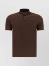 Zanone Collared Shirts With Short Sleeves In Brown
