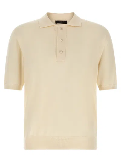 Zanone Cotton Knit Polo Shirt