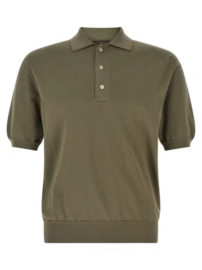 Zanone Cotton Knit Polo Shirt