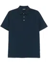 Zanone Cotton Polo Shirt In Blue