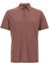 Zanone 'ice Cotton' Polo Shirt In Brown