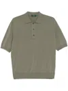 Zanone Cotton Polo Shirt In Green
