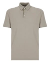 Zanone Short-sleeved Polo Shirt In Grey