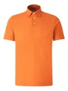 Zanone Cotton Polo Shirt In Orange