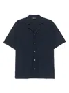 Zanone Cotton Shirt In 蓝色