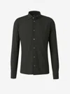 Zanone Cotton Shirt In Black