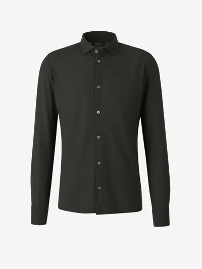 ZANONE ZANONE COTTON SLIT SHIRT