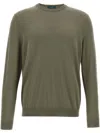 Zanone Cotton Sweater In グリーン