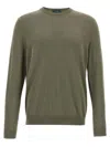 Zanone Cotton Sweater In Green