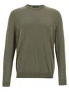 Zanone Cotton Sweater In Green
