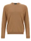 Zanone Crew Neck Cotton Sweater With Ribbed Cuffs